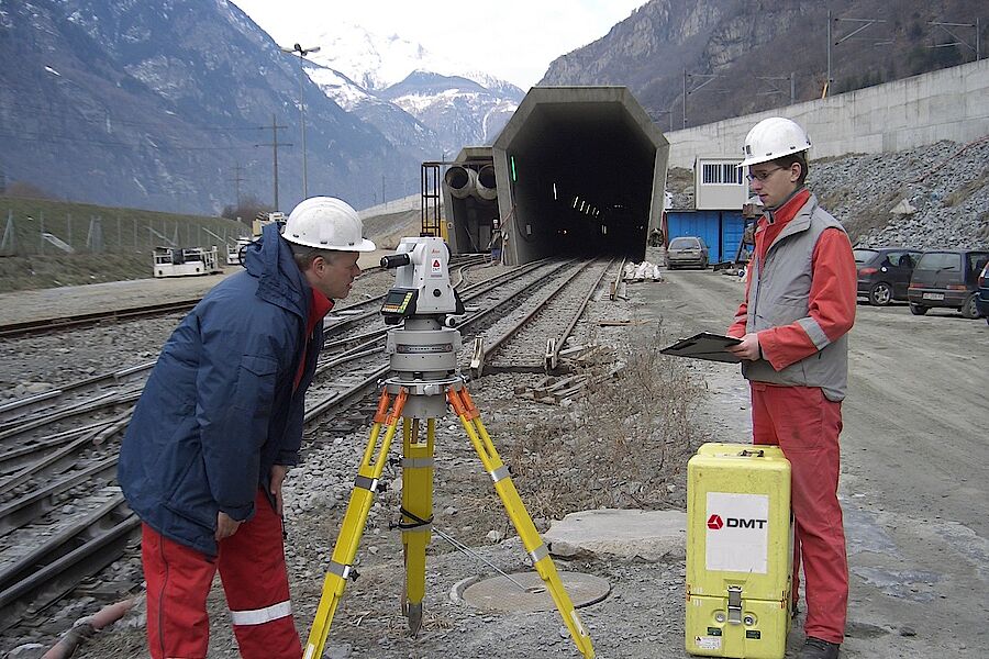 Einsatz bei der Vermessung von Tunneln auf der ganzen Welt 